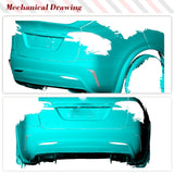 Real Carbon Fiber Rear Bumper Splitters Car Kits Car Rear Bumper Canard Fender Trim For Tesla Model X 2016 - 2022 Sport Utility