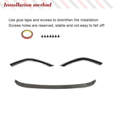 Carbon Fiber Car Front Lip for Lexus ES300h ES350 F Sport Sedan 2018-2023 Front Bumper Spoiler Chin Splitter Factory Outlet 3PCS