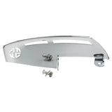 Chrome Rider Footboard Heel Guard For Harley FLD 12-16 FL Softail Switchback 1986-17 Touring Road King Street Electra Glide