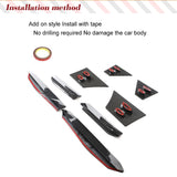 Dry Carbon Fiber Car Side Skirts Extension For Nissan Racing 400Z RZ34 2023 Rocker Plate Lip Separator Bumper Protector