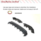 Real Carbon Fiber Front Bumper Lip Splitters For BMW 2 Series G42 M220i M Sport 2-Door 2022 2023 Front Lip Chin Guard Protector