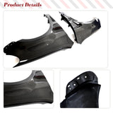 Carbon Fiber Car Front Side Fenders Flares for Volkswagen VW GOLF 6 VI MK6 2010-2013 Side Exterior Side Fender Vent Trims