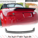 Real Carbon Fiber Car Rear Trunk Spoiler Wing for Audi TT Quattro Mk1 Type 8N 1998-2006 Rear Trunk Racing Spoiler Wing Lip