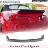 Real Carbon Fiber Car Rear Trunk Spoiler Wing for Audi TT Quattro Mk1 Type 8N 1998-2006 Rear Trunk Racing Spoiler Wing Lip