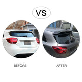 Car Body Kit Carbon Fiber Rear Roof Spoiler Ducktail Wings for Benz W176 A Class A200 A260 A45 AMG 14-18 Car Styling FRP Black