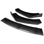 Car Front Bumper Lip Body Kit Chin Guard Diffuser Cover Deflector ABS Accessories Carbon Fiber Look For Peugeot 408 2010-2013