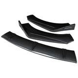 Car Front Bumper Lip Body Kit Chin Guard Diffuser Cover Deflector ABS Accessories Carbon Fiber Look For Peugeot 408 2010-2013