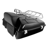 Motorcycle Chopped Pack Trunk Rack Backrest For Harley Tour Pak Touring Road King 2014-2023