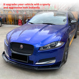 Front Lip Spoiler Apron For Jaguar XF 2008-2014 ABS Gloss Black Head Bumper Chin Shovel Guard Car Styling Carbon