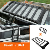 For Great Wall Haval H5 II 2023 2024 Accessories Roof Luggage Rack Explorer Luggage Frame Side Ladder Modification Parts