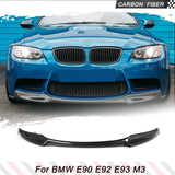 Car Front Lip Chin Apron Guard Body Kit For BMW 3 Series E90 E92 E93 M3 2008-2013 Caron Fiber Front Bumper Racing Lip Spoiler