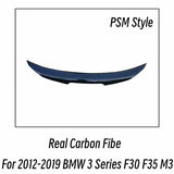 M3 M4 MP PSM Style Carbon Fiber Rear Trunk Lid Boot Ducktail Lip Spoiler Wings For BMW 3 Series F30 F35 320i 325i 330i Tuning