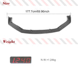 Car Front Bumper Lip Spoiler for Lexus IS300 IS350 Base F Sport Sedan 2017 2018 Carbon Fiber Front Racing Body Kits Protector