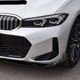 Dry Carbon Fiber Front Lip Spoiler MP style Side Bumper Splitter for BMW 3 Series G20 G28 LCI 2023