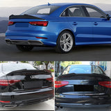 Carbon Fiber Car Rear Trunk Spoiler for Audi A3 S3 RS3 4 Door Sedan 2014 - 2019 Rear Wing Spoiler Boot Lid Highkick Spoiler