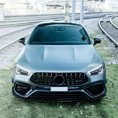 For Mercedes Benz CLA Class C118 CLA45 AMG 2019-2024+ Maxton Style Front Bumper Lip Spoiler Splitter Diffuser Bodykits Tuning