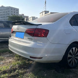 R Style Real Carbon Fiber / FRP Rear Trunk Lip Spoiler Sport Accessories Kits For Volkswagen VW Jetta MK6 Spoiler 2012-2018