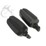 Universal 10mm Chrome Male Mount-style FootPegs Footrests For Harley Electra Glide FLHTC Dyna Low Rider FXDL Super Glide Custom