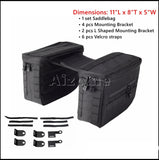Motorcycle Saddle Storage Bags 1680 Denier Ballistic Nylon Side Tool Luggage Saddlebags For Harley Dyna Softail Sportster XL