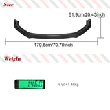 Car Front Bumper Lip Spoiler Splitters For Audi A5 Sline S5 B9 Sportback 2017-2019 Carbon Fiber Front Bumper Lip Car Body Kits