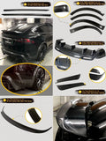 Front Bumper Lip Side Skirt Body Kit Carbon Material Body Kit For Model 3/Y Body Parts Plaid