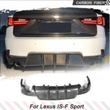 Carbon Fiber / FRP Rear Bumper Diffuser Lip Spoiler Bumper Guard for Lexus IS-F IS250 IS300 IS350 2013-2016 Rear Racing Body Kit