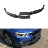 2Pcs Car Front Lip Chin Bumper Body Kits Aprons For BMW 3 Series F30 F31 F35 M Sport 2012-2018 Front Bumper Spoiler Lip Splitter