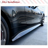 Car Side Skirts Extension Lip Spoiler  for BMW 4 Series G82 G83 M4 2021 2022 Carbon Fiber Body Kits Door Bumper Skirts Apron