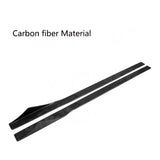 2Pcs Car Side Skirts Apron For Alfa Romeo Giulia Sedan 4 Door Bumper Side Skirts Apron Spoiler Body Kits MTC Style Carbon Fiber