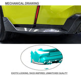 Car Rear Bumper Splitters For BMW 4 Series BMW G82 M4 2021 2022 Car Rear Bumper Splitters Cover Trim Dry/Wet Carbon Fiber