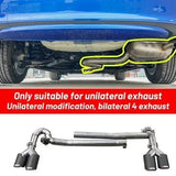 For Honda Civic 11th Gen 2022 Silencer 4 Outlet Car Tip Rear Side Diffuser Bumper Lip Spoiler Exhaust Pipe Splitter JDM Body Kit