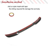 Carbon Fiber Car Rear Roof Racing Spoiler for Ford Mustang Dark Horse GT 2024 Car Rear Window Boot Wing Lip Exterior Body Kits
