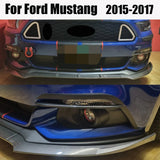 For Ford Mustang 2015-2017 Car Front Bumper Splitter Lip Diffuser Body Kit Spoiler Guard Spoiler Frontal Retrofit Accessories