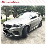 Car Front Bumper Lip Spoiler Bumper Guard Protector for BMW F85 X5M F86 X6M 2014 - 2018 Carbon Fiber