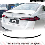 ABS Glossy Black Car Rear Trunk Spoiler for BMW 5 Series I5 G60 G61 M Sport 2024 Car Rear Trunk Racing Spoiler Wing Lip