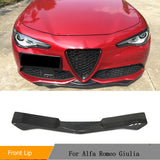 Carbon Fiber Car Front Lip Chin Protector Bumper Apron Splitters for Alfa Romeo Giulia Quadrifoglio Base/Sport Sedan 2015 - 2018
