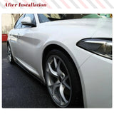 Carbon Fiber Car Side Skirts for Alfa Romeo Giulia Base Sport Sedan 2015-2022 Car Door Rocker Panels Valance Extension Lip FRP