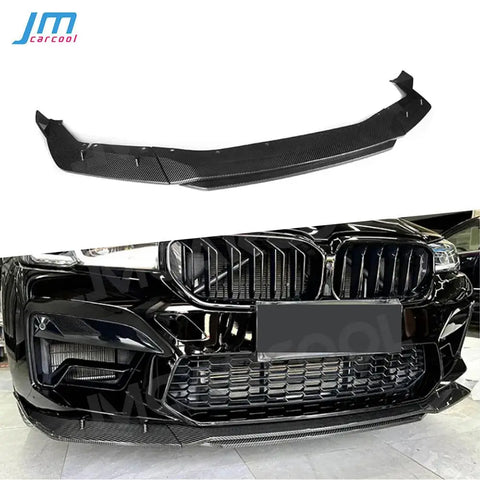 Carbon Fiber Front Bumper Chin Lip Splitter Spoiler For BMW 5Series F90 M5 2021+ M style Bumper Guard Apron 4Pcs/Set Accessories