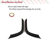 Carbon Fiber Car Front Bumper Splitters Fins Canards For Mercedes-Benz GLE Class C292 GLE63 AMG 2015 - 2018 Carbon Fog Canards