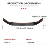 Carbon Fiber Car Front Bumper Lip Splitters for BMW F80 M3 F82 F83 M4 2014-2019 Racing Front Lip Spoiler