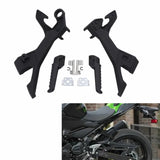Rear Passenger Footrests Pegs Bracket For Kawasaki Ninja 400 2018-2024 Z400 2019-2024 Z500 2024
