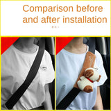 Car Seat Belt Shoulder Cover Safety Belt Four Seasons Lengthened Cartoon Cute Car Seat Belt Cover Protective Cover Supplies