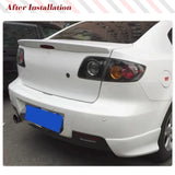 Car Rear Bumper Splitters Lip Aprons Rear Diffuser Spoiler for Mazda 3 Axela 2006 - 2010 PU Black Primer Car Rear Body Kits