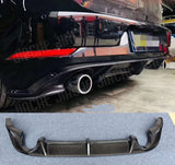 Carbon Fiber Car Rear Bumper Lip Diffuser Spoiler For Volkswagen MK7 Golf 7 GTI Hatchback 2014-2017 Car Bodykits High Quality