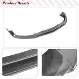 Carbon Fiber Car Front Bumper Lip Splitters for Mercedes-Benz W218 CLS63 AMG S Sedan 4-Door 2015 - 2017 Splitters FRP Black