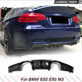 Carbon Fiber Car Rear Bumper Lip Diffuser Spoiler For BMW E92 E93 M3 2-Door 2008-2013 Rear Bumper Lip Diffuser Racing Spoiler