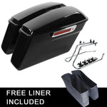 Motorcycle Hard Saddlebags Saddle Bags Conversion Brackets For Harley Softail Fatboy FLST 1984-2017