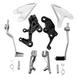 Motorcycle Front Driver Footpegs Pegs Bracket For Kawasaki Ninja 400 2018-2024 Z400 2019-2024 NINJA 500 Z500 2024