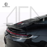 Exclusive Targa GT3 Style Dry Carbon Fiber Rear Wing Base Spoiler Ducktail Body Kit For Porsche 911 992 2019+ Targa