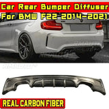 For BMW F22 2014-2021 Car Accessories BMW F22 Car Rear Bumper Lip Splitter Real Carbon Fiber MP Style Spoiler Splitter Body Kit
